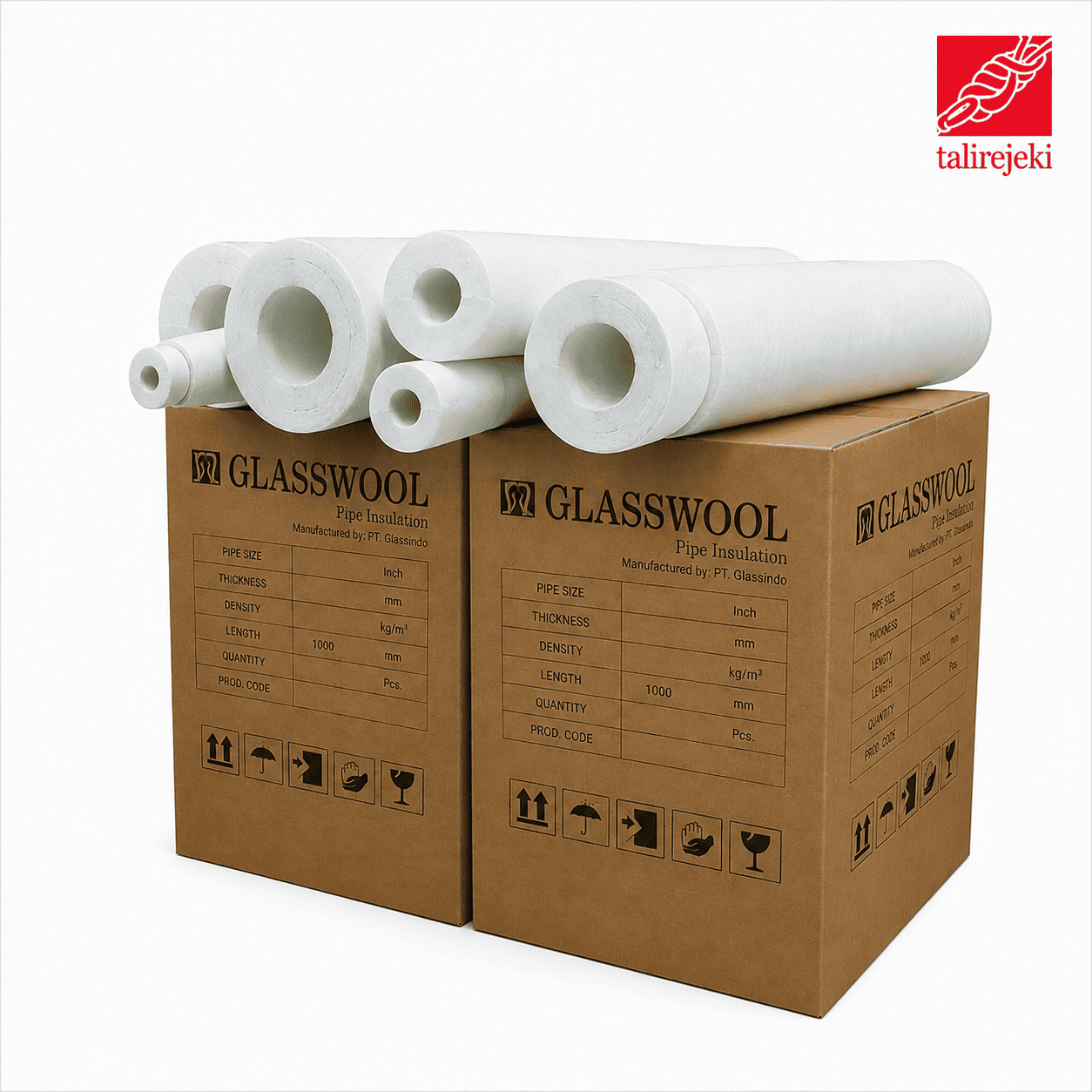 Glasswool Pipa 1/2"