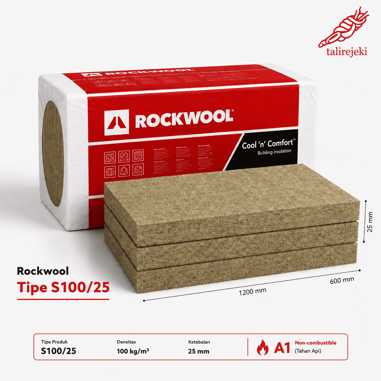 Rockwool Tipe S100/25